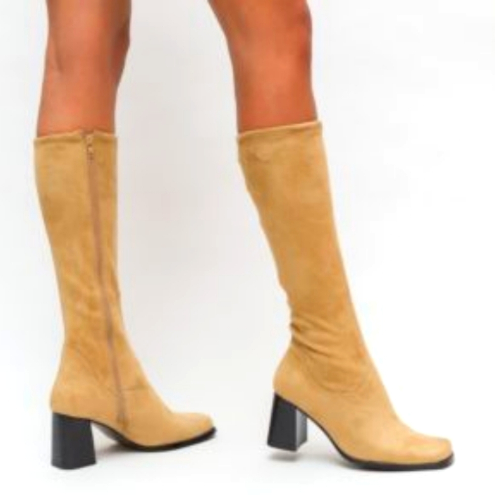 Vintage Aerosoles Faux Suede Go Go Boots